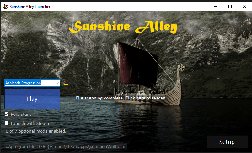 Main Launcher Screen